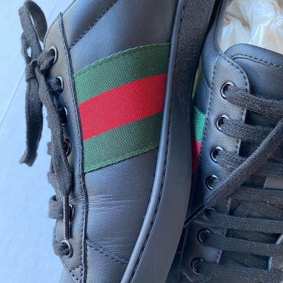 Gucci Ace Leather Sneaker size 8 men - Picture 10 of 13